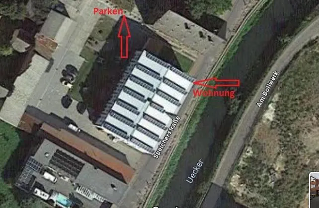 Wohnen Direkt An Der Uecker- Stadtnah, Gemuetlich,waschmaschine, Parkplatz Apartament *